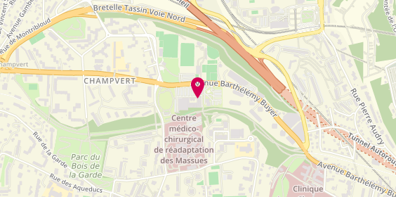Plan de Optique Chamvert, 153 avenue Barthélémy Buyer, 69005 Lyon