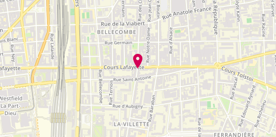 Plan de Vision Plus, 286 Cours Lafayette Angle
1 Rue Etienne Richerand, 69003 Lyon