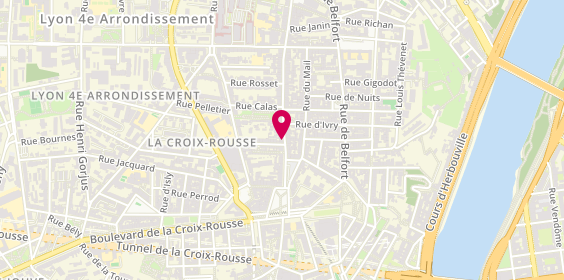 Plan de Kls Lunettes, 5 grande Rue de la Croix-Rousse, 69004 Lyon