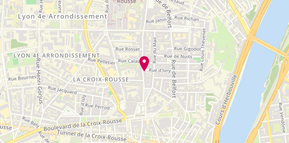 Plan de Alain Afflelou, 14 grande Rue de la Croix-Rousse, 69004 Lyon
