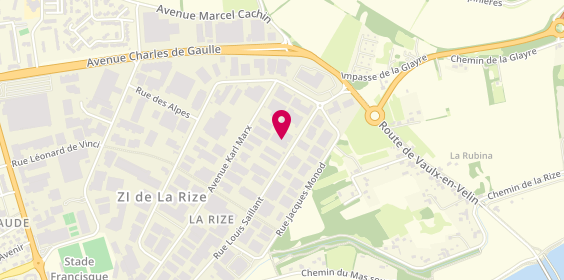 Plan de Essilor International, 35 Rue Louis Saillant, 69120 Vaulx-en-Velin