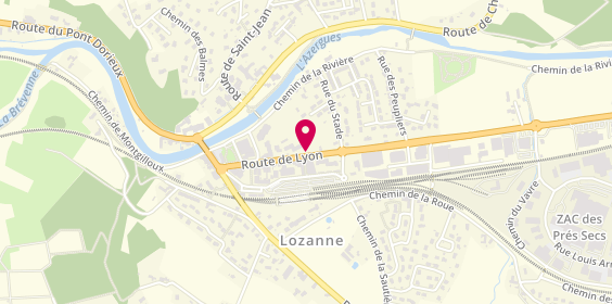Plan de Optique Petrini, 279 Route de Lyon, 69380 Lozanne