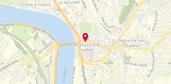 Plan de Croix Rousse Optique et Optique Chavet, 8 Rue Victor Hugo, 69250 Neuville-sur-Saône