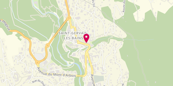 Plan de B. Optique, 157 avenue du Mont d'Arbois, 74170 Saint-Gervais-les-Bains