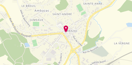 Plan de Ambazac Optic, 14 Rue Jouanet, 87240 Ambazac