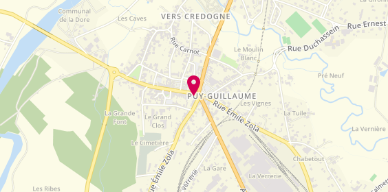 Plan de Claire Optique, 3 Rue Joseph Claussat, 63290 Puy-Guillaume