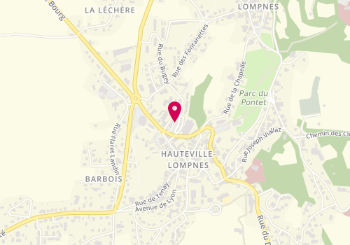 Plan de Le Collectif des Lunetiers, 75 Rue Masonod, 01110 Plateau d'Hauteville