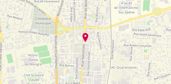 Plan de Optical Center, 161 Rue Nationale, 69400 Villefranche-sur-Saône
