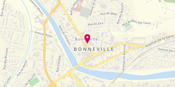 Plan de Krys Bonneville, 96 place de l'Hôtel de Ville, 74130 Bonneville