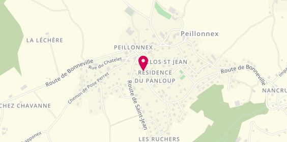 Plan de A Portée de Vue, 1109 Route de Bonneville, 74250 Peillonnex