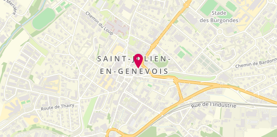 Plan de Visart Opticiens Saint Julien en Genevois, 6 place du Général de Gaulle, 74160 Saint-Julien-en-Genevois