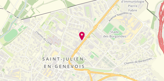 Plan de A Propos d'Optique, 19 avenue de Genève, 74160 Saint-Julien-en-Genevois