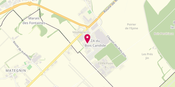 Plan de Opticien FERNEY-VOLTAIRE Optical Center, Chemin Bois Candide, 01210 Ferney-Voltaire