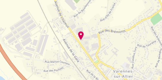 Plan de Optic 2000, 96 avenue de Chazeuil, 03150 Varennes-sur-Allier