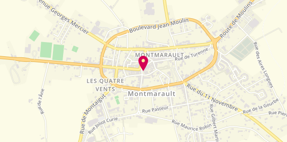 Plan de Optique Gasne, 4 place Robert Ferrandon, 03390 Montmarault