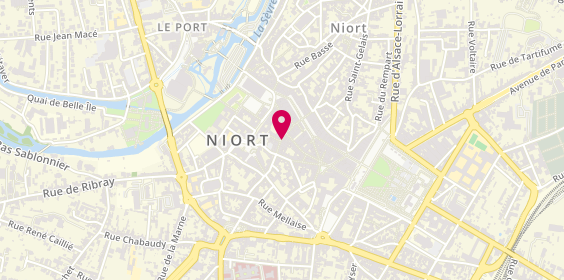 Plan de Opticien Niort - rue St Jean - Krys, 31 Rue Saint-Jean, 79000 Niort