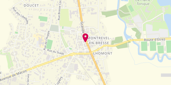 Plan de BRESs'OPTIQUE-Philippe Puvilland MOF lunetterie, 21 Grande Rue, 01340 Montrevel-en-Bresse