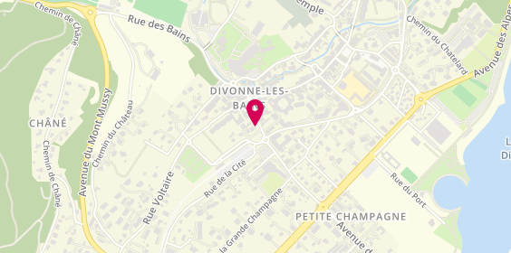 Plan de Divonne Optique, 88 avenue de Genève, 01220 Divonne-les-Bains