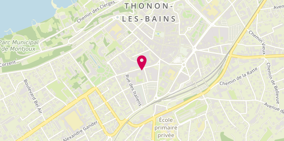 Plan de Pagnier et Gardent Opticien, Immeuble Don Bosco
6 avenue du Général de Gaulle, 74200 Thonon-les-Bains