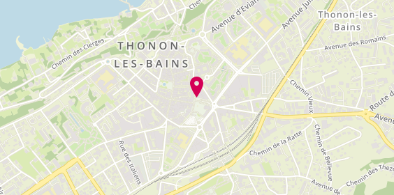 Plan de Écouter Voir, 14 place des Arts, 74200 Thonon-les-Bains