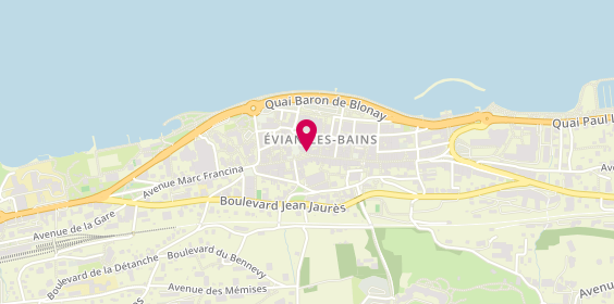 Plan de Vue d'Evian, 6 Rue du 8 Mai 1945, 74500 Évian-les-Bains