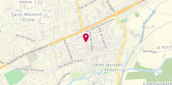 Plan de Optique Delavault, 29 Rue Chalon, 79400 Saint-Maixent-l'École