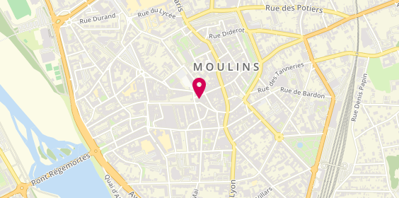 Plan de Opticien Moulins - rue Allier - Krys, 9 Rue d'Allier, 03000 Moulins