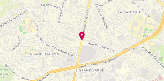 Plan de Optique E.leclerc, 93 Route de Gençay, 86000 Poitiers