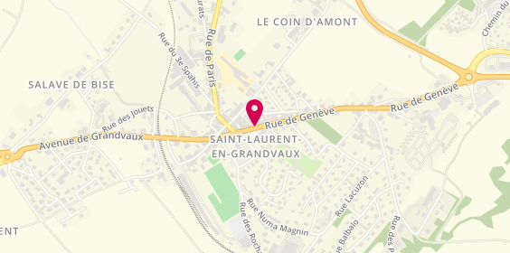 Plan de Au Regard d'Adeline, 13 Rue de Genève, 39150 Saint-Laurent-en-Grandvaux