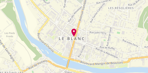 Plan de Optic 2000, 2 place André Gasnier, 36300 Le Blanc