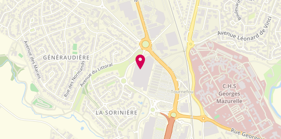 Plan de Krys, Centre Commercial Leclerc
Route de la Tranche, 85000 La Roche-sur-Yon