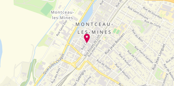 Plan de Alain Afflelou, 45 Rue Carnot, 71300 Montceau-les-Mines