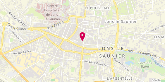 Plan de Annick BOISSON Lunettes, 32 Rue des Cordeliers, 39000 Lons-le-Saunier