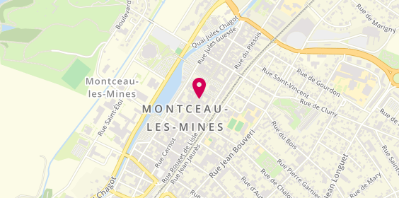 Plan de Atol, Place de l'Eglise
1 Rue Carnot, 71300 Montceau-les-Mines