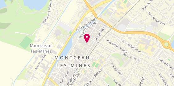 Plan de Écouter Voir Optique Mutualiste, 51 Rue de la République, 71300 Montceau-les-Mines