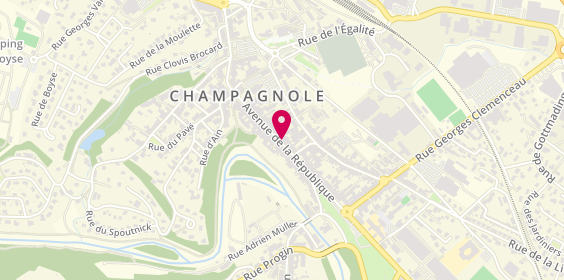 Plan de Écouter Voir, 37 avenue de la République, 39300 Champagnole
