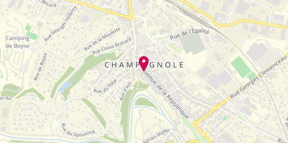 Plan de Les Lunettes de Caroline, 30 avenue de la République, 39300 Champagnole
