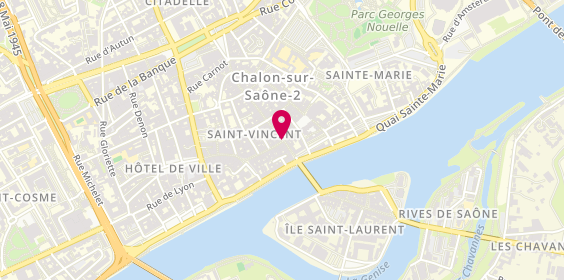 Plan de Côté Optique Chalon-sur-Saône, 2 Grande Rue, 71100 Chalon-sur-Saône