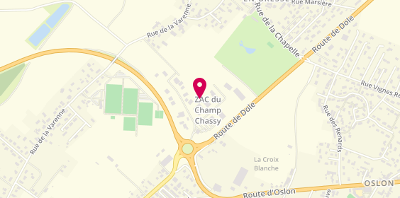 Plan de La Lunetterie, Centre Commercial Netto Zone Artisanale Champ Chassy, 71380 Châtenoy-en-Bresse