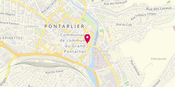 Plan de Aux Doux Regards, 7 Rue de la République, 25300 Pontarlier