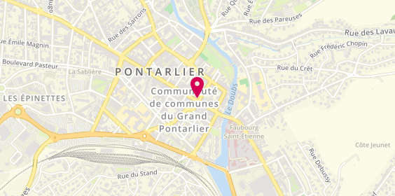 Plan de Optic 2000, 16 Rue de la République, 25300 Pontarlier