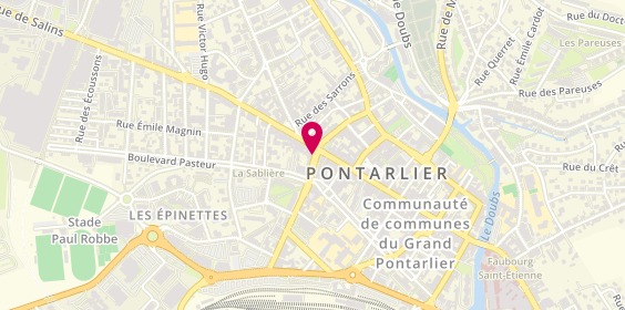 Plan de Audition Conseil, 4 Rue du Dr Grenier, 25300 Pontarlier