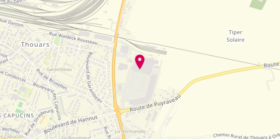 Plan de L'Opticien Thouarsais, 67 Route de Puyraveau, 79100 Thouars