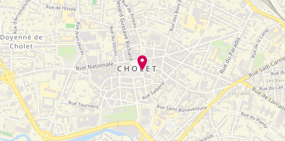 Plan de Optic 2000 Cholet, 55 place Travot, 49300 Cholet