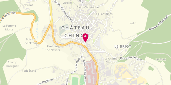 Plan de Optique Bie, 16 Place Notre Dame, 58120 Château Chinon