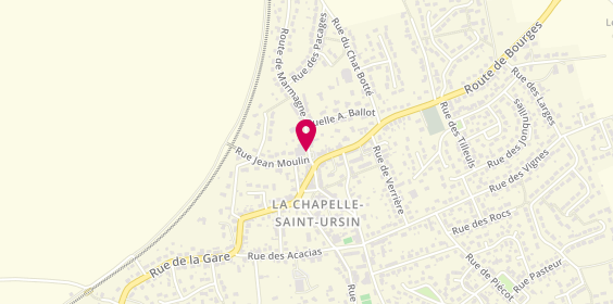 Plan de Optique Saint Ursin, 5 Bis Route Marmagne, 18570 Chapelle Saint Ursin (La