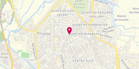 Plan de Audioprothésiste Krys Audition Bourges-Mirebeau, 6 Rue Mirebeau, 18000 Bourges