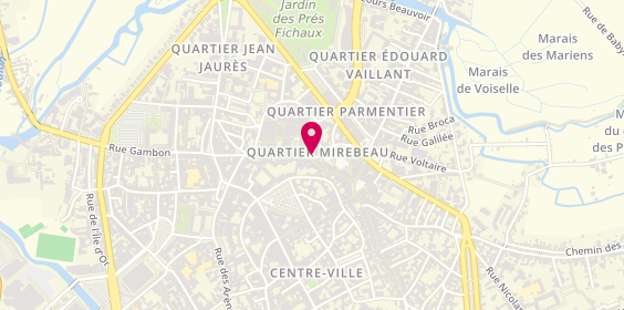 Plan de Optic Calvin, 57 Rue Mirebeau, 18000 Bourges