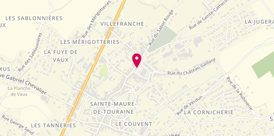 Plan de Les Opticiens Mutualistes, 6 place du Maréchal Leclerc, 37800 Sainte-Maure-de-Touraine