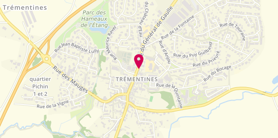 Plan de Optique Trémentines, 39 Rue du General de Gaulle, 49340 Trémentines